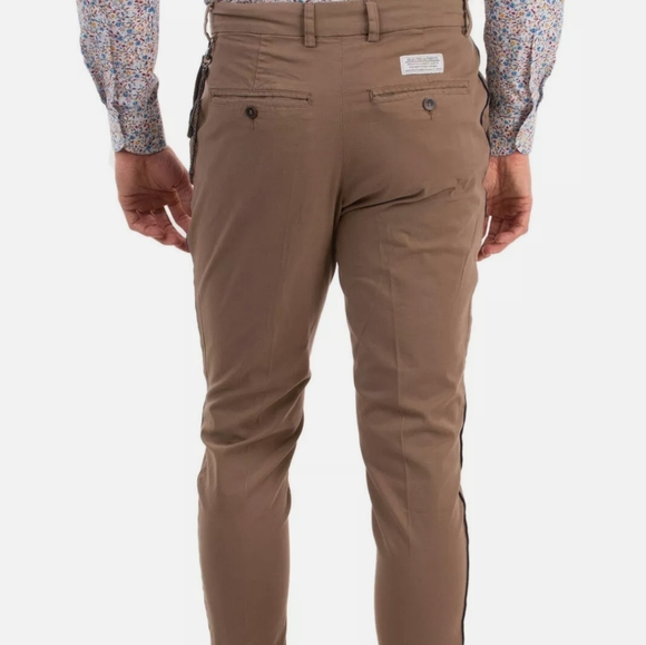 RRP €140 THE KOOPLES Trousers Size 46 / S Garment Dye Pleated Chain Cropped - Picture 4 of 13